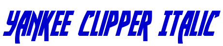 Yankee Clipper Italic fonte